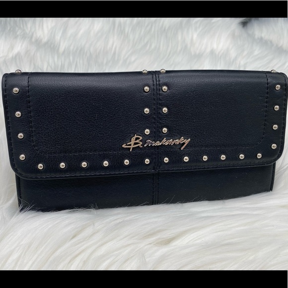 b. makowsky Handbags - NWT B Makowski Black Studded Wallet